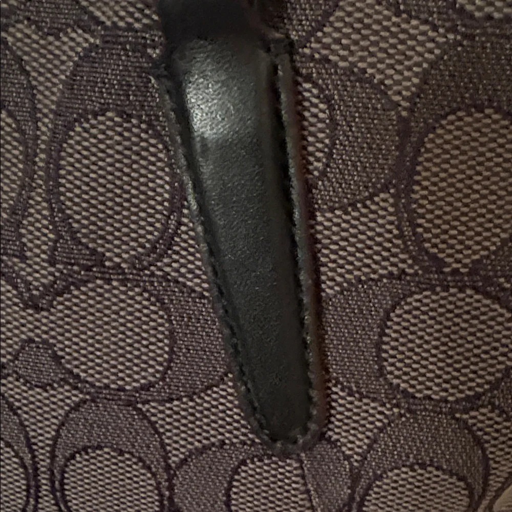 Coach small Kelsey satchel signature jacquard canvas with black leather trim - Picture 5 of 14